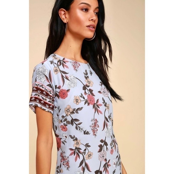 Lulu’s Boho “Floral Flirt” Cute Tshirt Shift Dress - Picture 3 of 13